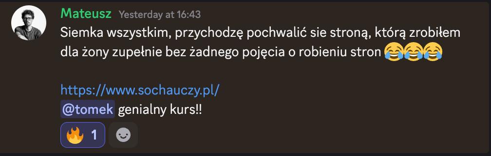 Zrzut ekranu z opinią 4
